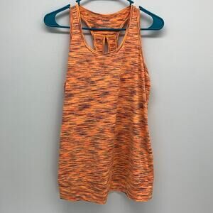 Tek Gear Womens Small Tank Top Keyhole Racerback Space Dye Colorful Athlesiure